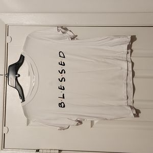 Blessed - Crop T Shirts - F.R.I.E.N.D.S. Font Style